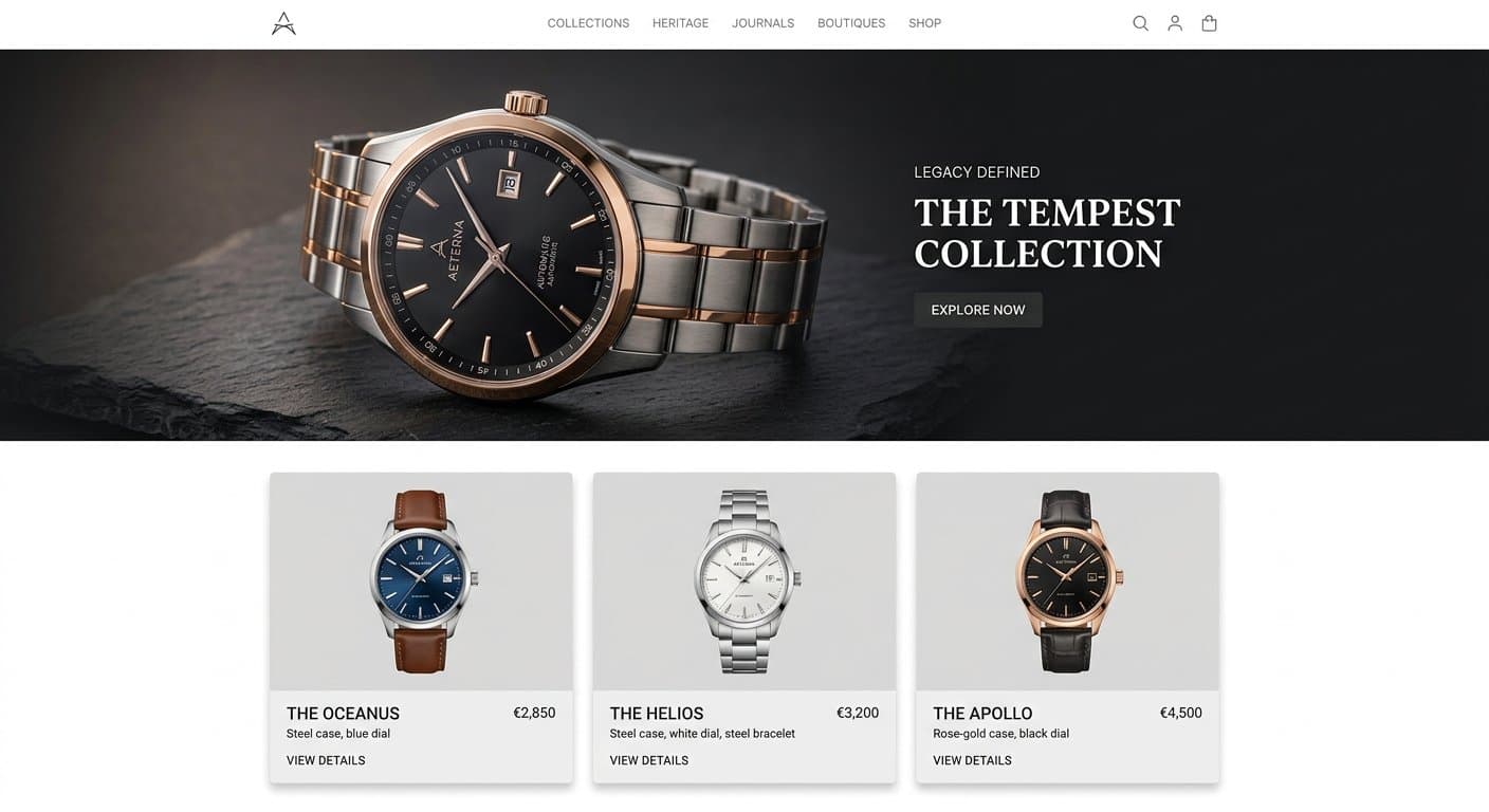 Meridian Watch Co. — Watches & Accessories storefront